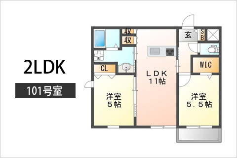 （仮称）西宮市小松東町３丁目ヘーベルメゾン-101号室