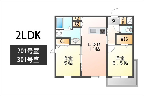 （仮称）西宮市小松東町３丁目ヘーベルメゾン-201・301号室